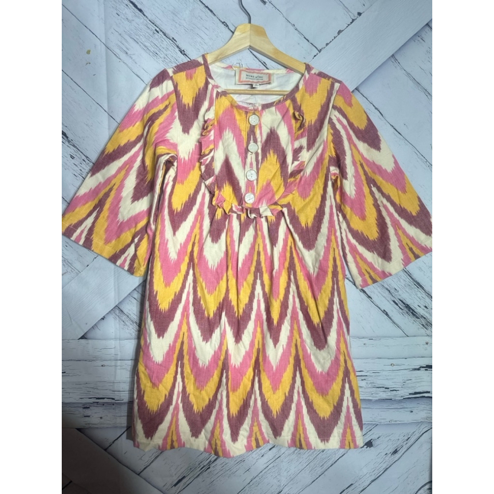 Women's More of Me Dress, Pink & Yellow, Size S